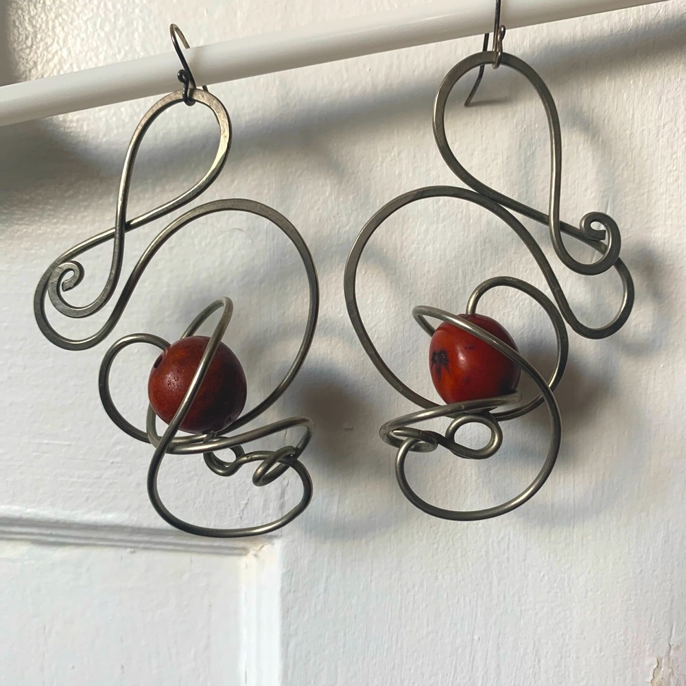 Artisan Silver Sculpted Earrings